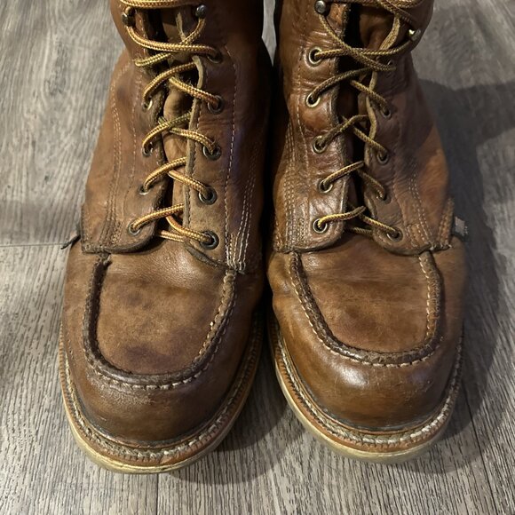 THOROGOOD 814-4201 AMERICAN HERITAGE8″ TOBACCO MOCTOE MEN WORK BOOTS SIZE 12D